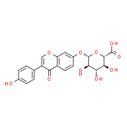 ChemSpider 2D Image | Daidzein-7-O-glucuronide | C21H18O10