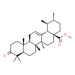 ChemSpider 2D Image | Methyl 3-oxours-12-en-28-oate | C31H48O3