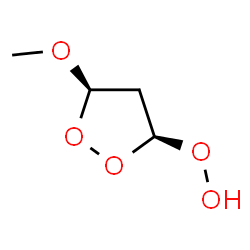 ChemSpider 2D Image | (3S,5R)-5-Methoxy-1,2-dioxolan-3-yl hydroperoxide | C4H8O5