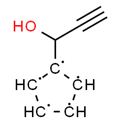 ChemSpider 2D Image | 1-(1-Hydroxy-2-propyn-1-yl)-1,2,3,4,5-cyclopentanepentayl | C8H7O