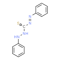 ChemSpider 2D Image | (E)-N',2-Diphenyldiazene(~14~C)carbothiohydrazide | C1214CH12N4S