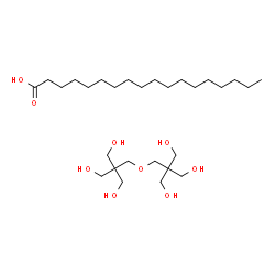 ChemSpider 2D Image | Octadecanoic acid - 2,2'-[oxybis(methylene)]bis[2-(hydroxymethyl)-1,3-propanediol] (1:1) | C28H58O9