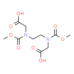 ChemSpider 2D Image | 2,2'-{1,2-Ethanediylbis[(methoxycarbonyl)imino]}diacetic acid | C10H16N2O8