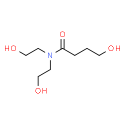 ChemSpider 2D Image | 4-Hydroxy-N,N-bis(2-hydroxyethyl)butanamide | C8H17NO4