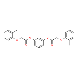 ChemSpider 2D Image | 2-Methyl-1,3-phenylene bis[(2-methylphenoxy)acetate] | C25H24O6