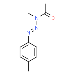 ChemSpider 2D Image | 1-Triazene, 3-acetyl-3-methyl-1-(4-methylphenyl)- | C10H13N3O