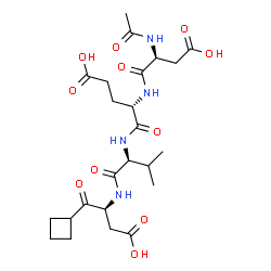 ChemSpider 2D Image | (4S,7S,10S,13S)-7-(2-Carboxyethyl)-4-(carboxymethyl)-13-(cyclobutylcarbonyl)-10-isopropyl-2,5,8,11-tetraoxo-3,6,9,12-tetraazapentadecan-15-oic acid | C24H36N4O11