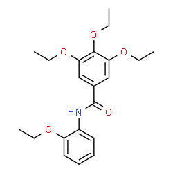 ChemSpider 2D Image | 3,4,5-Triethoxy-N-(2-ethoxyphenyl)benzamide | C21H27NO5