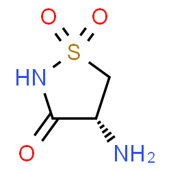 ChemSpider 2D Image | (4R)-4-amino-1??,2-thiazolidine-1,1,3-trione | C3H6N2O3S