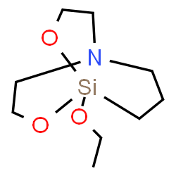 ChemSpider 2D Image | 1-Ethoxy-2,8-dioxa-5-aza-1-silabicyclo[3.3.3]undecane | C9H19NO3Si