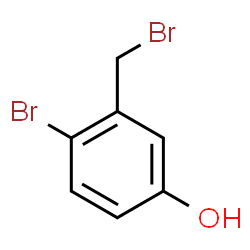 ChemSpider 2D Image | 4-Bromo-3-(bromomethyl)phenol | C7H6Br2O