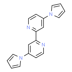 ChemSpider 2D Image | 4,4'-Di(1H-pyrrol-1-yl)-2,2'-bipyridine | C18H14N4