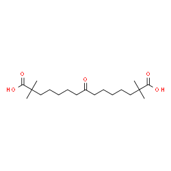 ChemSpider 2D Image | 2,2,14,14-Tetramethyl-8-oxopentadecanedioic acid | C19H34O5