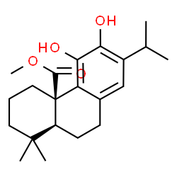 ChemSpider 2D Image | Methyl 11,12-dihydroxyabieta-8(14),9(11),12-trien-20-oate | C21H30O4