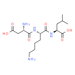 ChemSpider 2D Image | L-alpha-Aspartyl-L-lysyl-L-leucine | C16H30N4O6