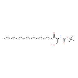 ChemSpider 2D Image | 2-Methyl-2-propanyl [(2S)-1-hydroxy-3-oxo-2-octadecanyl]carbamate | C23H45NO4