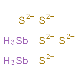 ChemSpider 2D Image | antimony pentasulfide | S5Sb2