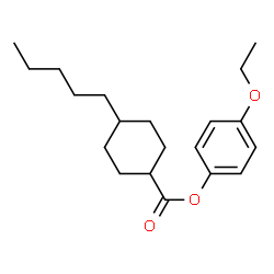 ChemSpider 2D Image | 4-Ethoxyphenyl 4-pentylcyclohexanecarboxylate | C20H30O3