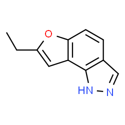 ChemSpider 2D Image | 7-Ethyl-1H-furo[2,3-g]indazole | C11H10N2O