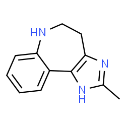 ChemSpider 2D Image | 2-Methyl-1,4,5,6-tetrahydroimidazo[4,5-d][1]benzazepine | C12H13N3