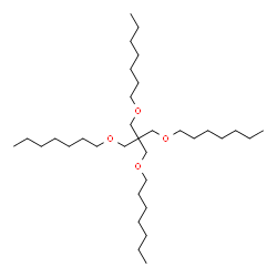 ChemSpider 2D Image | 1-{3-(Heptyloxy)-2,2-bis[(heptyloxy)methyl]propoxy}heptane | C33H68O4