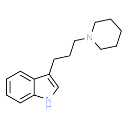 ChemSpider 2D Image | 3-(3-Piperidin-1-yl-propyl)-1H-indole | C16H22N2
