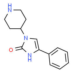 ChemSpider 2D Image | 4-PHENYL-1-(PIPERIDIN-4-YL)-3H-IMIDAZOL-2-ONE | C14H17N3O