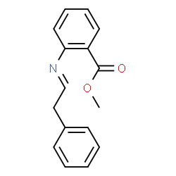 ChemSpider 2D Image | Methyl 2-((2-phenylethylidene)amino)benzoate | C16H15NO2