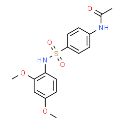 ChemSpider 2D Image | N-{4-[(2,4-Dimethoxyphenyl)sulfamoyl]phenyl}acetamide | C16H18N2O5S