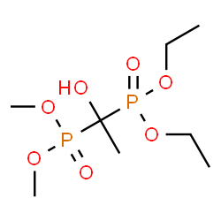 ChemSpider 2D Image | Diethyl dimethyl (1-hydroxy-1,1-ethanediyl)bis(phosphonate) | C8H20O7P2