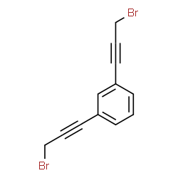 ChemSpider 2D Image | 1,3-Bis(3-bromo-1-propyn-1-yl)benzene | C12H8Br2