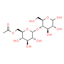 ChemSpider 2D Image | 4-O-(6-O-Acetyl-alpha-D-glucopyranosyl)-D-glucopyranose | C14H24O12