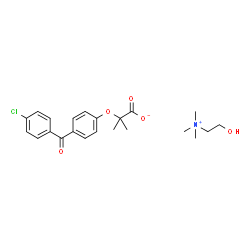 ChemSpider 2D Image | Choline Fenofibrate | C22H28ClNO5