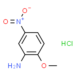 ChemSpider 2D Image | 2-Methoxy-5-nitroanilinium chloride | C7H9ClN2O3