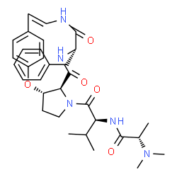 ChemSpider 2D Image | Mauritine A | C32H41N5O5