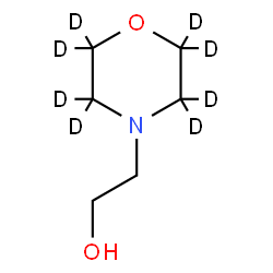 ChemSpider 2D Image | 2-[(~2~H_8_)-4-Morpholinyl]ethanol | C6H5D8NO2