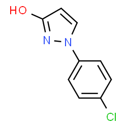 ChemSpider 2D Image | 1-(4-Chlorophenyl)-1H-pyrazol-3-ol | C9H7ClN2O