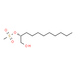 ChemSpider 2D Image | (2R)-1-Hydroxy-2-undecanyl methanesulfonate | C12H26O4S