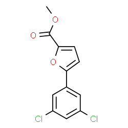 ChemSpider 2D Image | Methyl 5-(3,5-dichlorophenyl)-2-furoate | C12H8Cl2O3