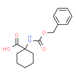 ChemSpider 2D Image | 1-(((benzyloxy)carbonyl)amino)cyclohexanecarboxylic acid | C15H19NO4