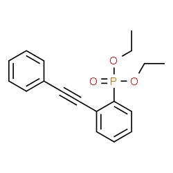 ChemSpider 2D Image | Diethyl [2-(phenylethynyl)phenyl]phosphonate | C18H19O3P