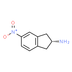 ChemSpider 2D Image | (2R)-5-Nitro-2-indanamine | C9H10N2O2