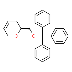 ChemSpider 2D Image | (2S)-2-[(Trityloxy)methyl]-3,6-dihydro-2H-pyran | C25H24O2