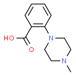 ChemSpider 2D Image | 2-(4-Methyl-1-piperazinyl)benzoic acid | C12H16N2O2