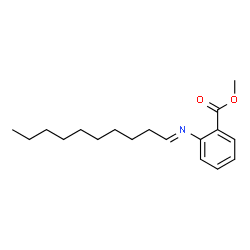 ChemSpider 2D Image | Methyl 2-(decylideneamino)benzoate | C18H27NO2