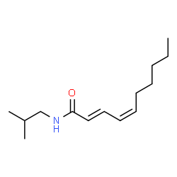 ChemSpider 2D Image | (2E,4Z)-N-Isobutyl-2,4-decadienamide | C14H25NO