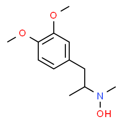 ChemSpider 2D Image | 1-(3,4-Dimethoxyphenyl)-N-hydroxy-N-methyl-2-propanamine | C12H19NO3