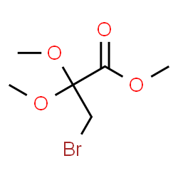 ChemSpider 2D Image | Methyl 3-bromo-2,2-dimethoxypropanoate | C6H11BrO4
