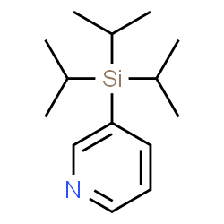 ChemSpider 2D Image | 3-(Triisopropylsilyl)pyridine | C14H25NSi