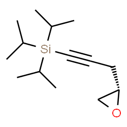 ChemSpider 2D Image | Triisopropyl{3-[(2S)-2-oxiranyl]-1-propyn-1-yl}silane | C14H26OSi